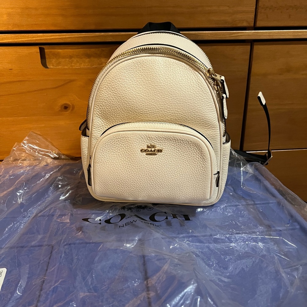 Coach mini white/cream backpack